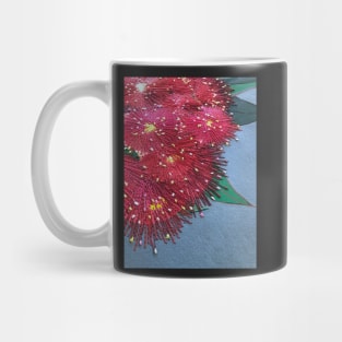 Red Gum Flowers Embroidered by Leah Gay Mug